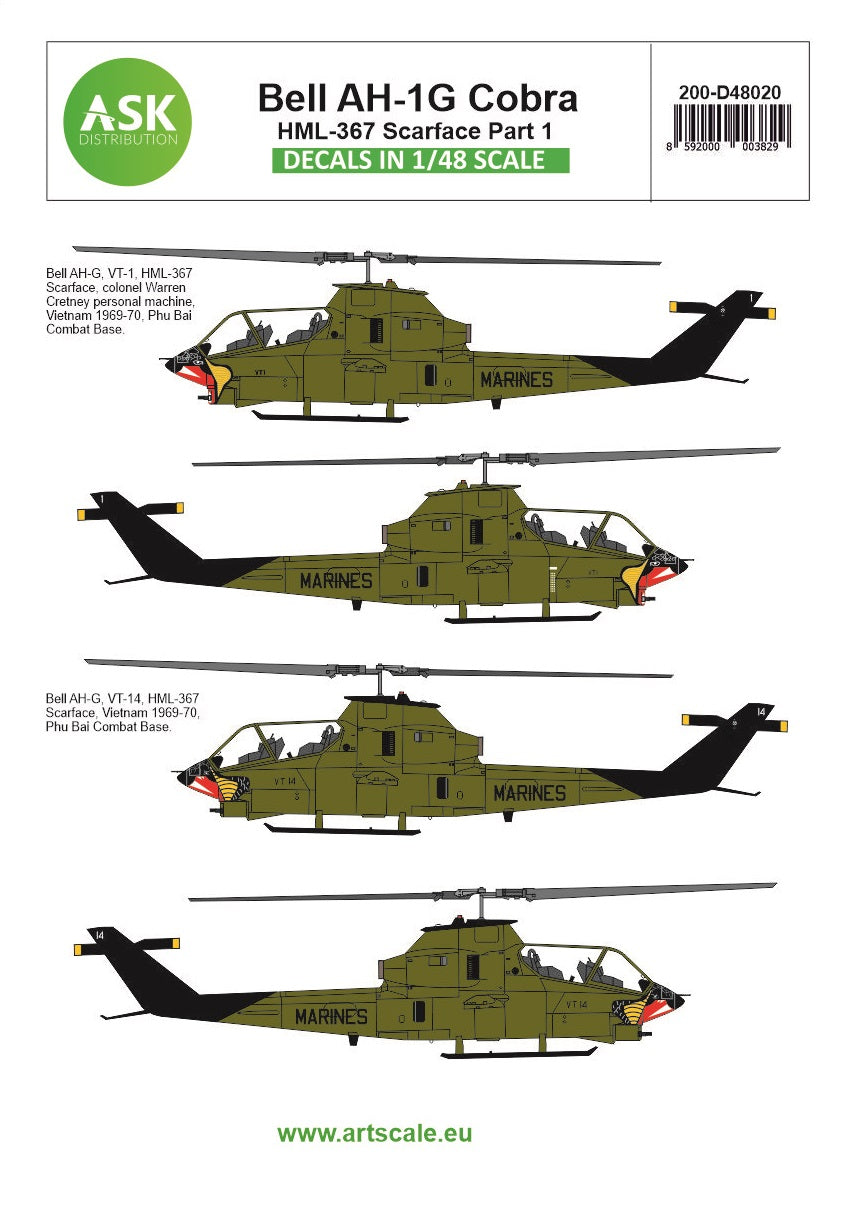 Art Scale 200-D48020 1:48 Bell AH-1G Cobra part 7