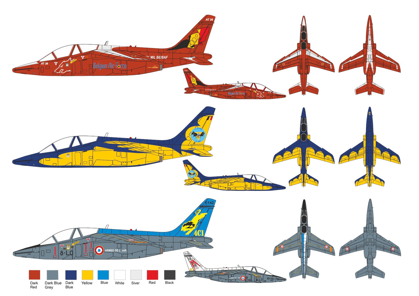 Art Scale 200-D48025 1:48 Alpha Jet E