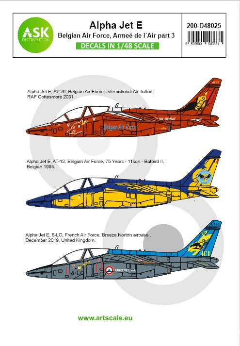 Art Scale 200-D48025 1:48 Alpha Jet E