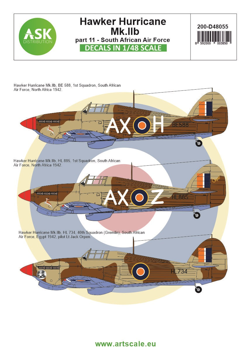 Art Scale 200-D48055 1:48 Hawker Hurricane Mk.IIB part 11