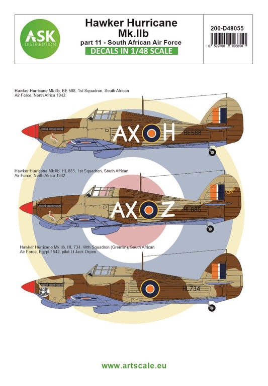 Art Scale 200-D48055 1:48 Hawker Hurricane Mk.IIB part 11