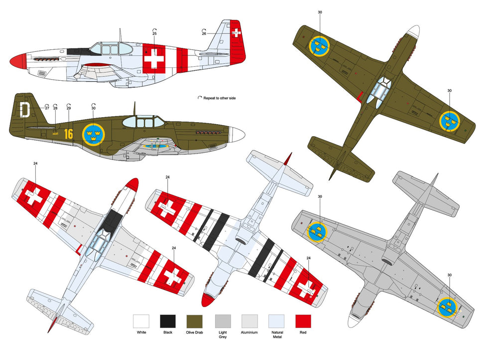 Art Scale 200-D72030 1:72 North-American P-51B/C Mustang part 1