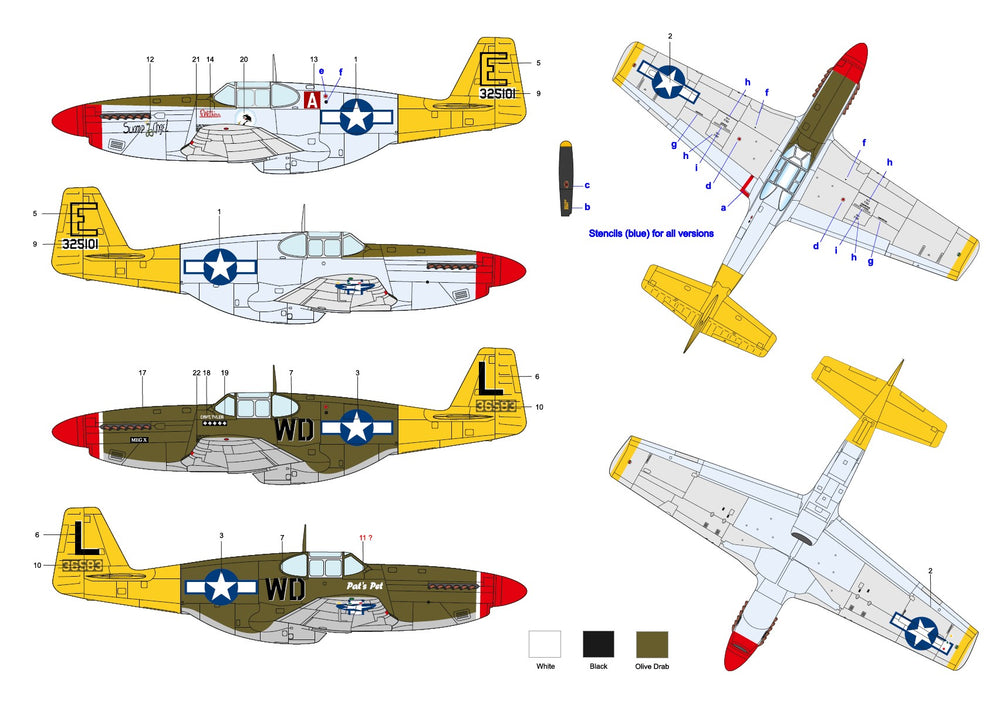 Art Scale 200-D72030 1:72 North-American P-51B/C Mustang part 1