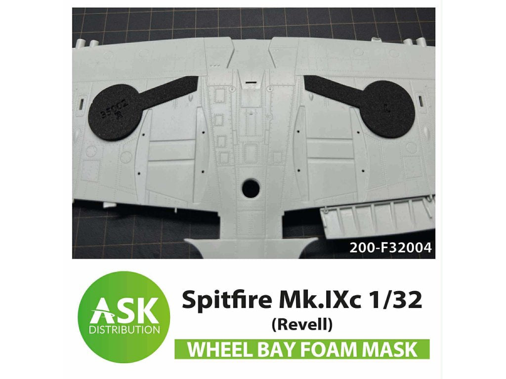 Art Scale 200-F32004 1:32 Spitfire Mk.IXc Foam flexible wheel bay's masks