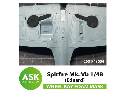 Art Scale 200-F48004 1:48 Spitfire Mk.I/II Foam Wheel Bay Masks (Eduard)