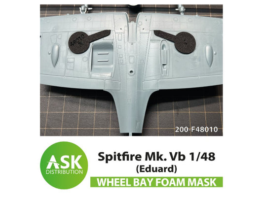 Art Scale 200-F48010 1:48 Spitfire Mk.Vb  wheel bays mask for Eduard kit