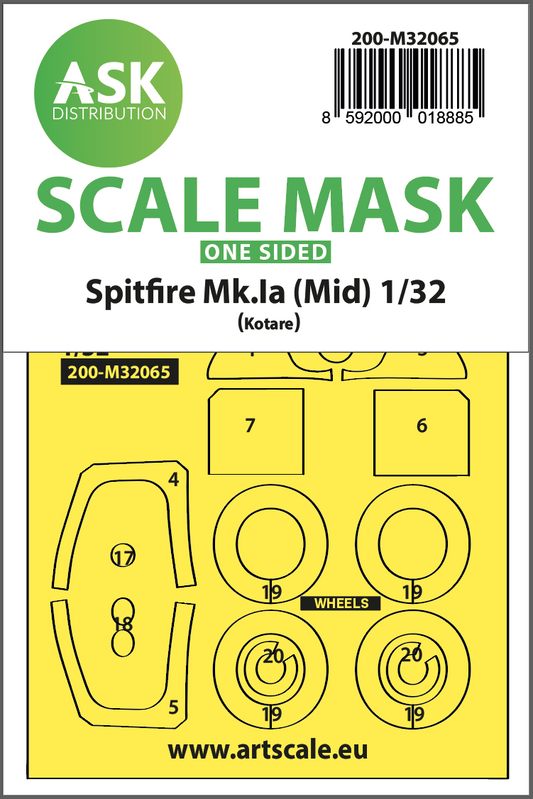 Art Scale 200-M32065 1:32 Supermarine Spitfire Mk.Ia