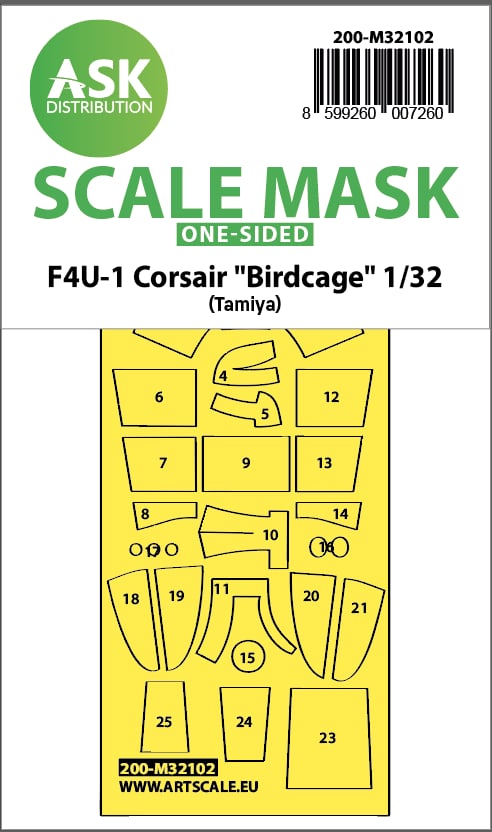 Art Scale 200-M32102 1:32 Vought F4U-1 Corsair "Birdcage"