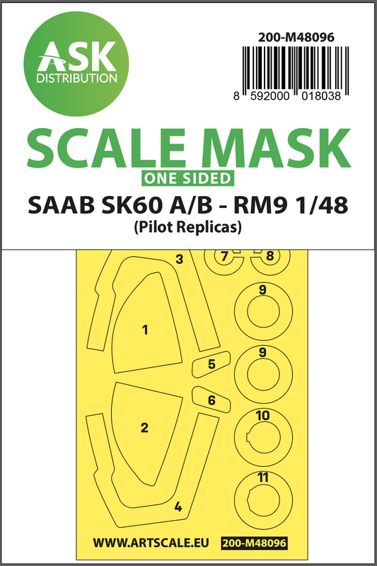 Art Scale 200-M48096 1:48 Saab SK60A/B