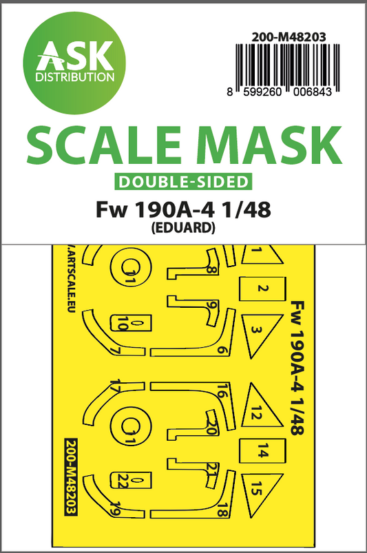 Art Scale 200-M48003 1:48 F-15I Ra'am Eagle Wheel & Canopy Paint Masks