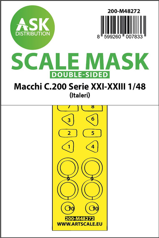 Art Scale 200-M48272 1:48 Macchi C.200 Serie XXI-XXIII Wheel & Canopy Mask
