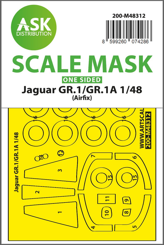 Art Scale 200-M48312 1:48 Sepecat Jaguar GR.1/GR.1A Wheel & Canopy Mask