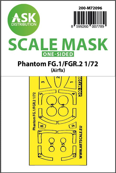 Art Scale 200-M72096 1:72 FG.1/FGR.2 Phantom One-Sided Fit Express Mask