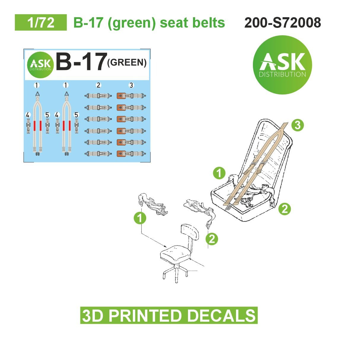 Art Scale 200-S72008 1:72 Boeing B-17