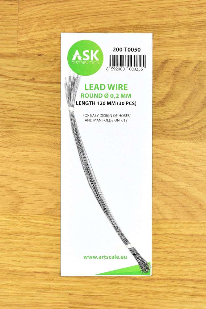 Art Scale 200-T0050 Lead Wire - Round ~ 0,2 mm x 120 mm (30 pcs)