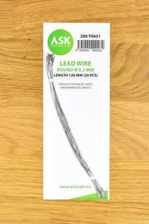 Art Scale 200-T0051 Lead Wire - Round ~ 0,3 mm x 120 mm (30 pcs)