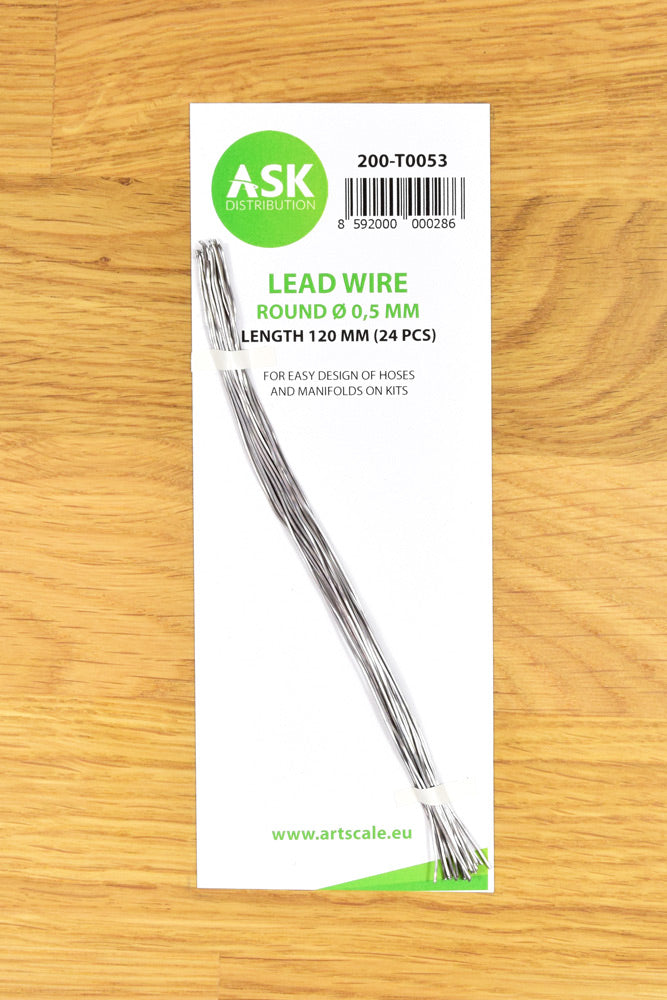 Art Scale 200-T0053 Lead Wire - Round ~ 0,5 mm x 120 mm (24 pcs)