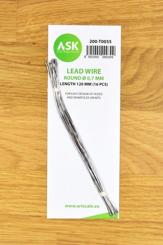 Art Scale 200-T0055 Lead Wire - Round ~ 0,7 mm x 120 mm (16 pcs)