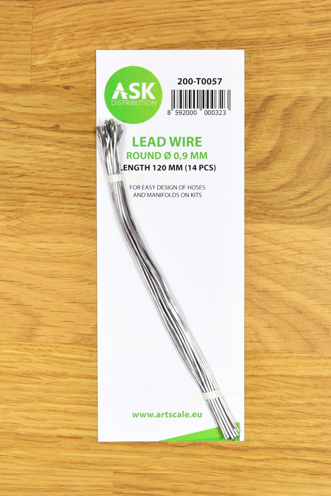 Art Scale 200-T0057 Lead Wire - Round ~ 0,9 mm x 120 mm (14 pcs)