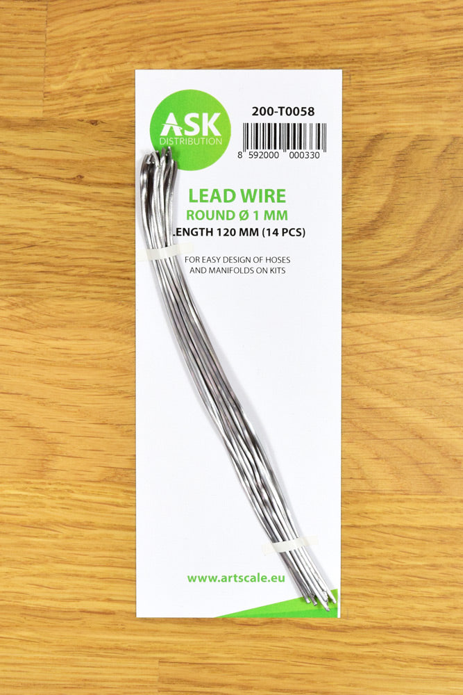 Art Scale 200-T0058 Lead Wire - Round ~ 1 mm x 120 mm (14 pcs)