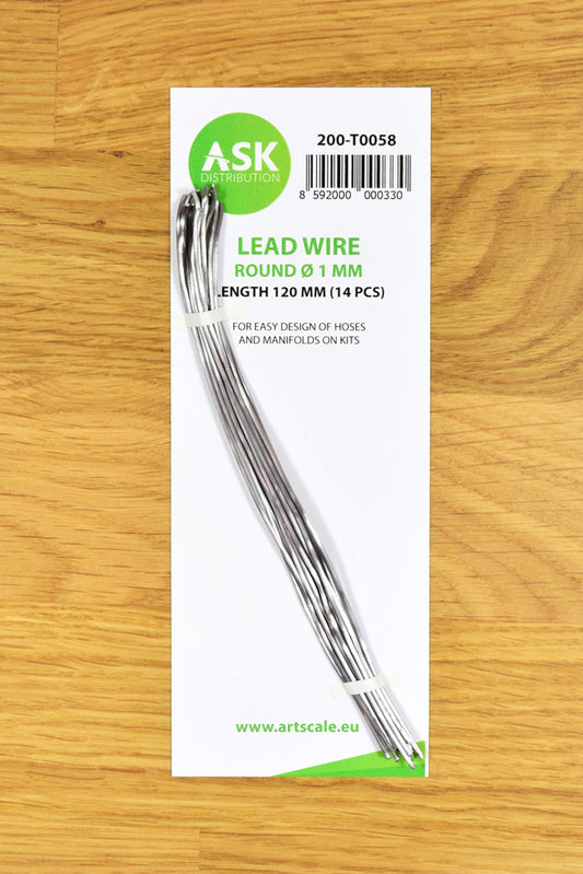 Art Scale 200-T0058 Lead Wire - Round ~ 1 mm x 120 mm (14 pcs)
