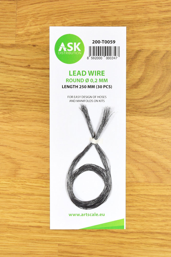 Art Scale 200-T0059 Lead Wire - Round ~ 0,2 mm x 250 mm (30 pcs)