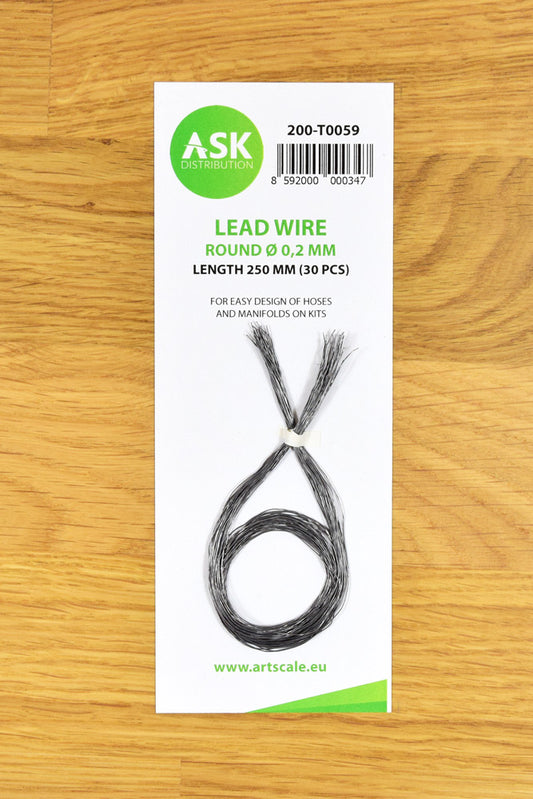 Art Scale 200-T0059 Lead Wire - Round ~ 0,2 mm x 250 mm (30 pcs)