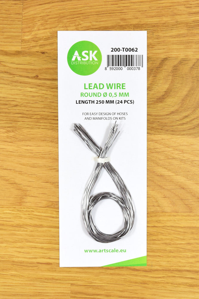 Art Scale 200-T0062 Lead Wire - Round ~ 0,5 mm x 250 mm (24 pcs)