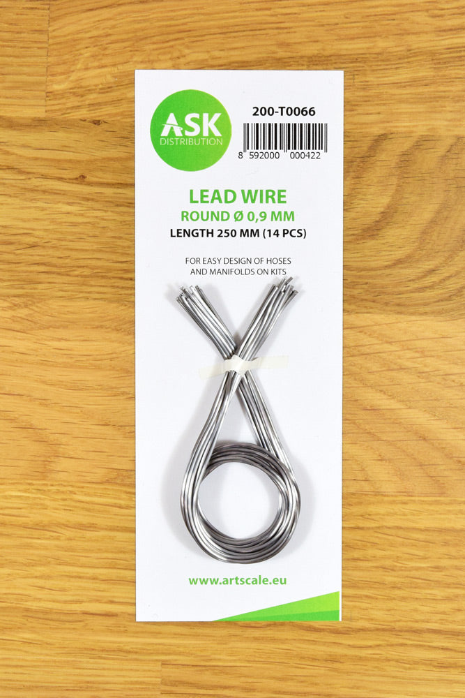 Art Scale 200-T0066 Lead Wire - Round ~ 0,9 mm x 250 mm (14 pcs)