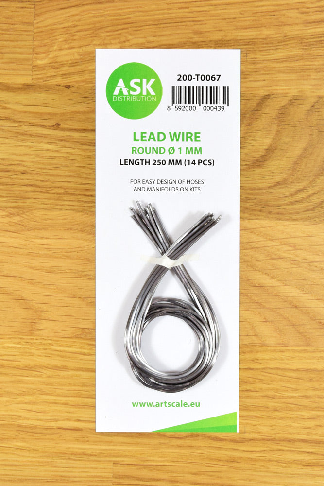 Art Scale 200-T0067 Lead Wire - Round ~ 1 mm x 250 mm (14 pcs)