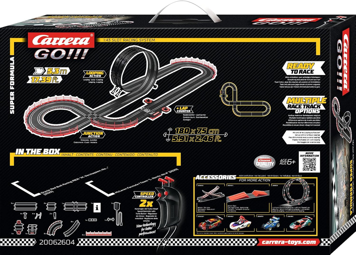 Carrera GO!!! Super F1 w/ Red Bull M.Verstappen No.1 & McLaren L.Norris No.4 - image 7