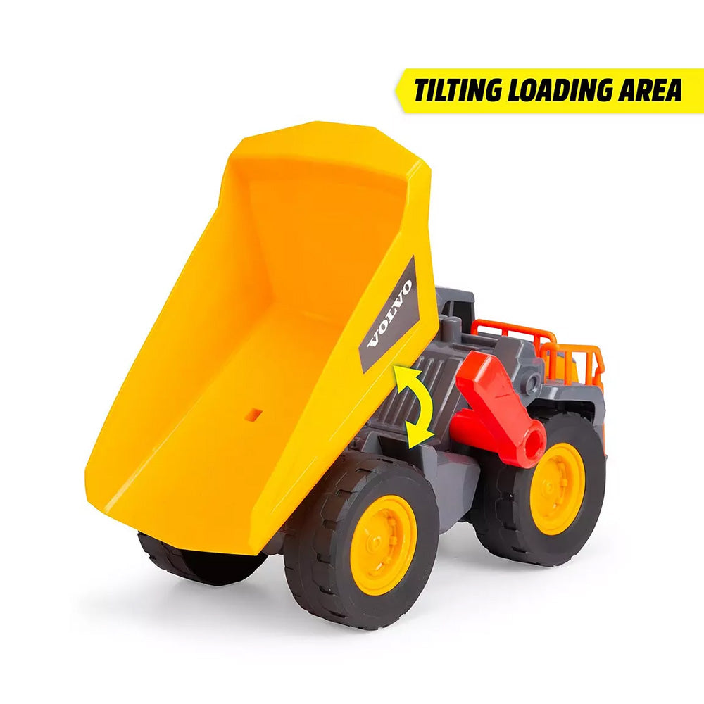 Dickie Toys Volvo Power Dump Truck Toy w/Lights & Sounds Age 3+
