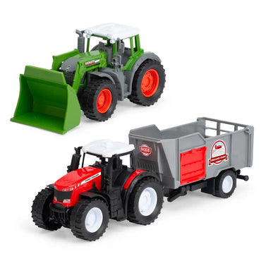 Dickie Toys Farm Vehicle Set 3-Pack w/Fendt & Massey Ferguson Tractors Age 3+