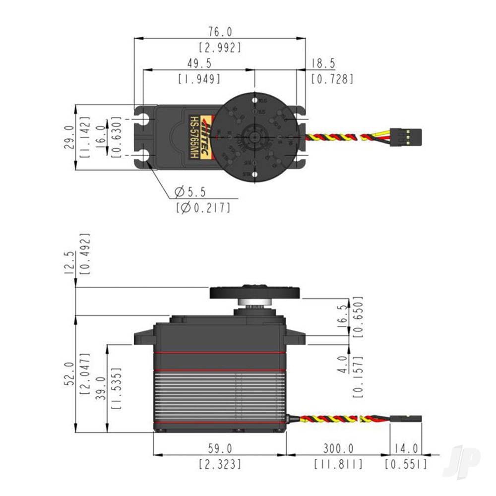 Hitec HS5765MH Digital Mega 1/4 Scale Servo 2219520