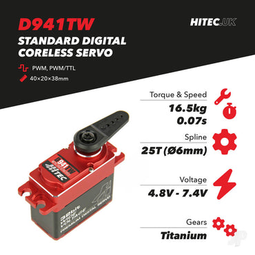 Hitec D941TW Wide Voltage Ultra Speed 2221007