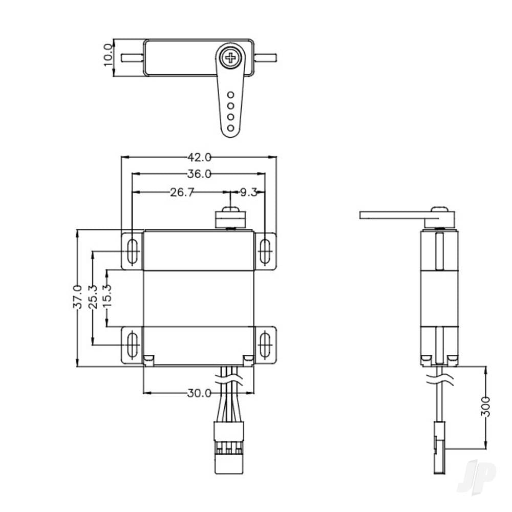 Hitec D145SW Wide Voltage Slim Wing Servo 2221260