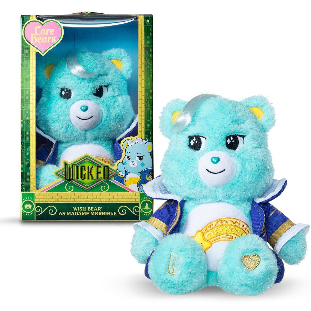 Care Bears X Wicked Wish Bear as Madame Morrible 30cm Plush Soft Toy