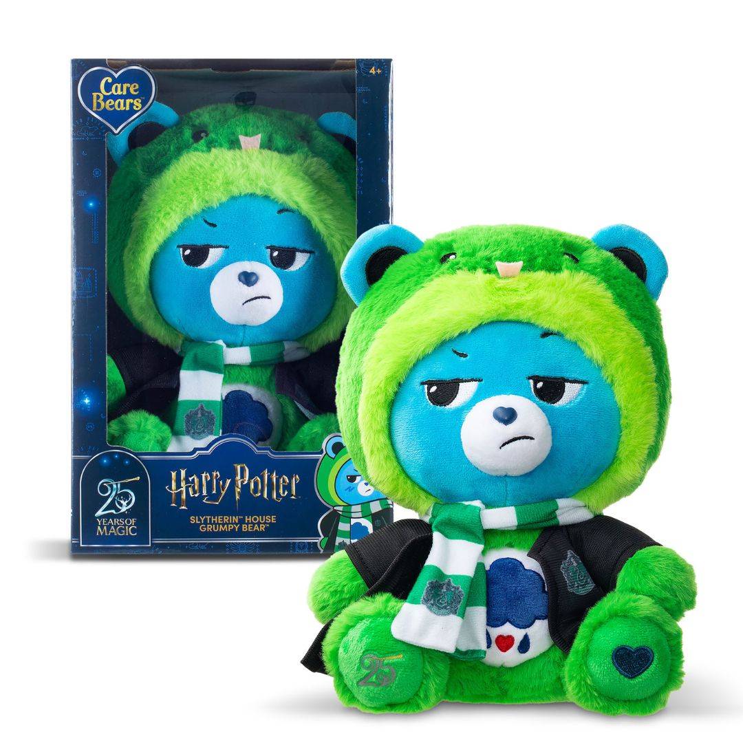 Care Bears X Harry Potter Grumpy Bear X Slytherin Hoodie 30cm Plush Soft Toy