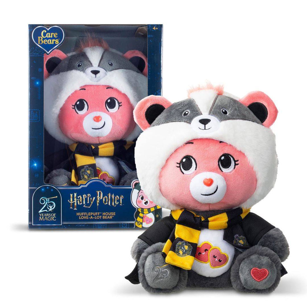Care Bears X Harry Potter Love-a-Lot Bear X Hufflepuff Hoodie 30cm Plush Soft Toy