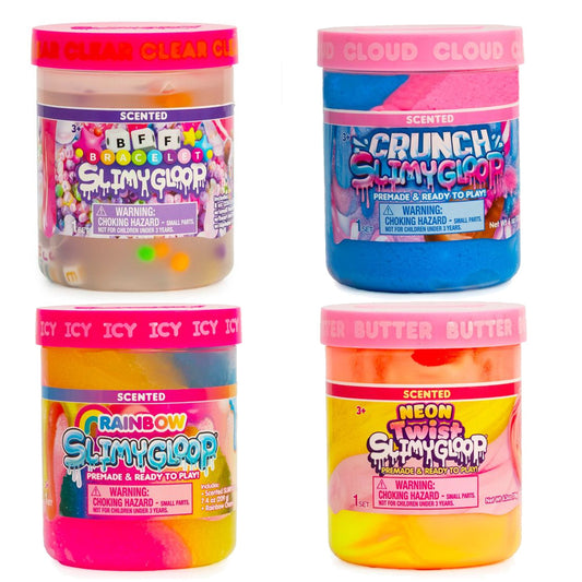 Slimy Gloop Scented Slime Pots Sensory Toy - Assorted