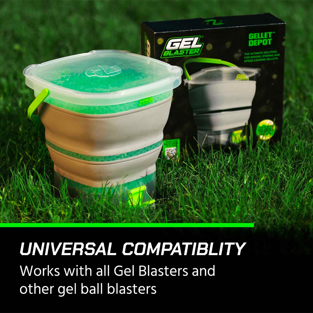 Gel Blaster Gellet Depot - 10,000 Gellet Capacity Collapsible Storage Bucket