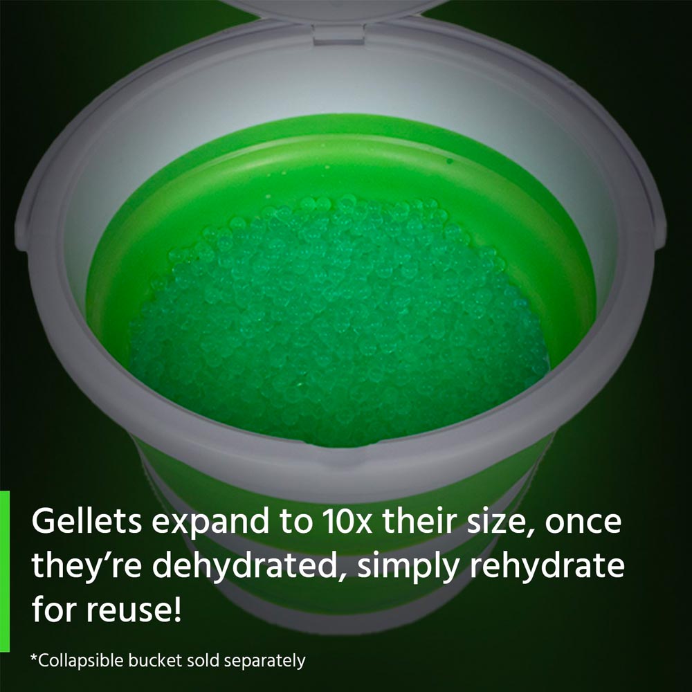 Gel Blaster 10,000 Gellets - Electric Green Surge Mess-Free & Non-Toxic Peletts