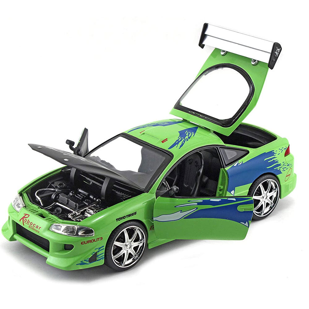 Jada Diecast Fast & Furious Brian's 1995 Mitsubishi Eclipse 1:24 Model Car