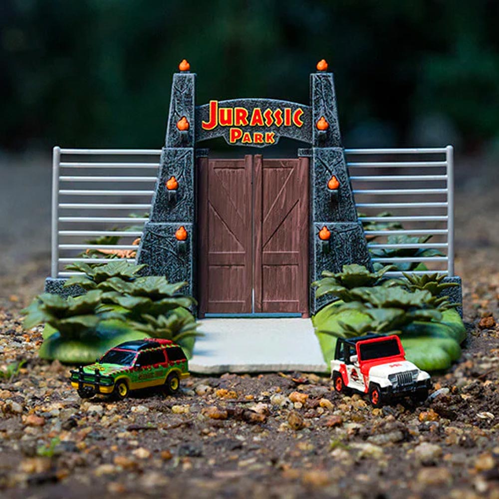 Jada Jurassic Park Nano Rides Diorama Scene Playset w/Jeep Wrangler 253252028
