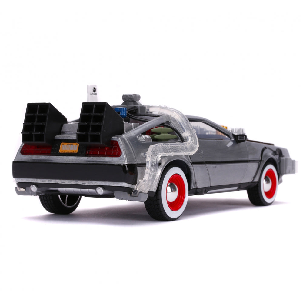 Jada Back to the Future 3 Time Machine DeLorean 1:24 Diecast Car 253255027