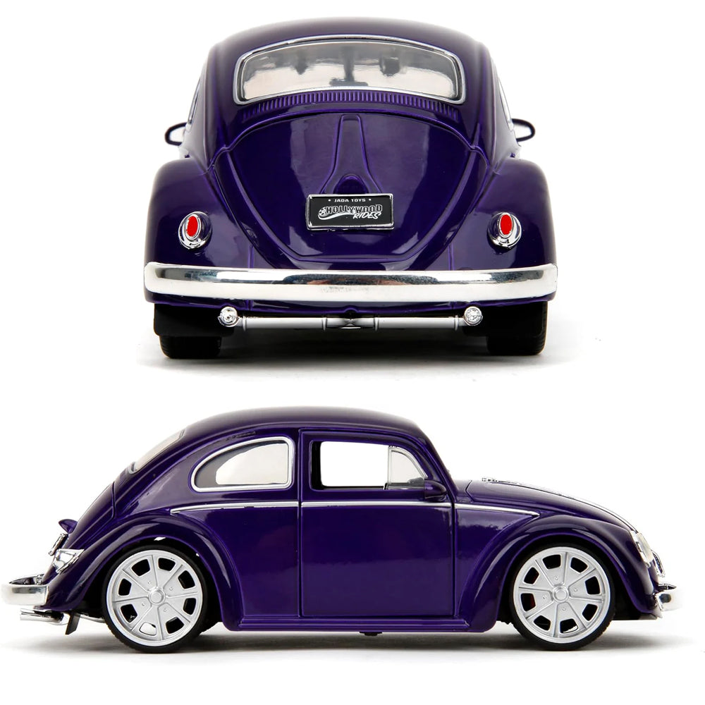 Jada Wednesday Volkswagen Beetle w/Figure & Thing 1:24 Diecast Car 253255076