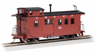 Bachmann USA Wood Side-Door Caboose Bellevue & Cascade #55 (Milwaukee Road) On30 26702
