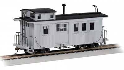 Bachmann USA Wood Side-Door Caboose - Painted Unlettered - Grey On30 Gauge 26704