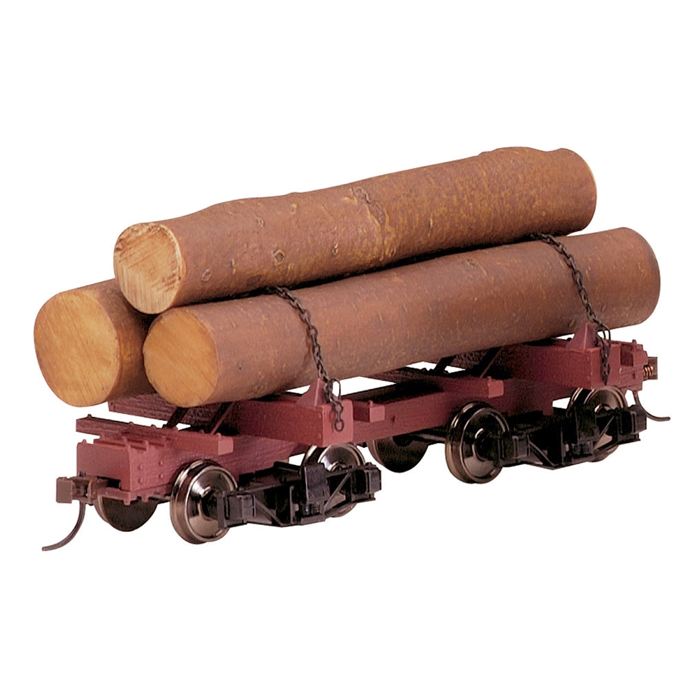 Bachmann USA Skeleton Log Car – w/Resin Logs (3/Box) On30 Gauge 27391