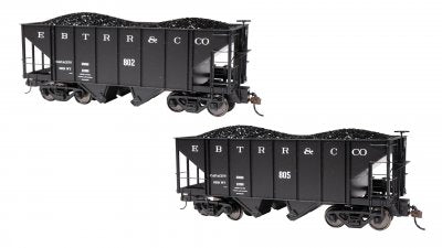 Bachmann USA 2-Bay Steel Hopper (2/Box) East Broad Top #802 & #805 (No logo) On30 27901